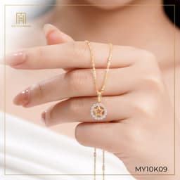 Thumbnail Mặt dây chuyền vàng 10K hình ngôi sao nhỏ xinh 1x1cm phong cách Ý Bảo Tín Mạnh Hải PYMAV10KD0-208003 1