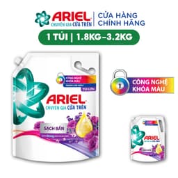 Thumbnail Túi Nước Giặt ARIEL Chuyên Gia Cửa Trên Ngăn Lem Màu Hương Hoa Oải Hương 1.8KG/3.2KG 2
