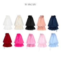 Thumbnail TUBYCATU | Áo Lily (Không kèm quần) chất liệu vải organza đính hoa nhiều màu 1