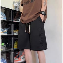 Thumbnail Quần đùi nam nữ TEMPEST NAD Unisex Quần Short in chữ nổi chất vải cotton mặc thoáng mát thoải mái 3