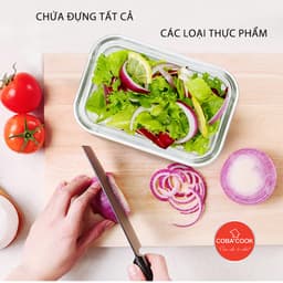 Thumbnail Hộp Cơm Thủy Tinh COBACOOK Chống Tràn Dùng Được Trong Lò Vi Sóng Nhiều Size Chịu Nhiệt 3