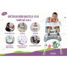 Thumbnail Ghế Ăn Dặm Mastela 1016 Đa Năng 3 in 1 Cho Bé 2