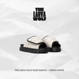 Thumbnail Dép Nam Nữ Tăng Chiều Cao THE LARVA WOLF SLIDE SANDAL - CREAM WHITE 1