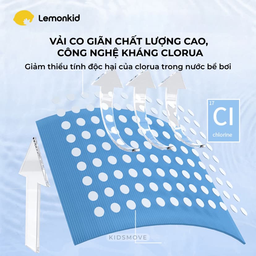 Ảnh Đồ bơi trẻ em Hàn Quốc Lemonkid vải co giãn chống tia UV, kháng clorua, khô siêu nhanh 4