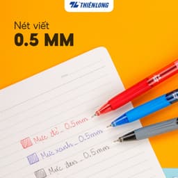 Thumbnail Combo 5/10/20 Bút bi Thiên Long TL-095 ngòi 0.5mm - Bút viết bi mực xanh/đỏ/đen kiểu dáng hiện đại 4