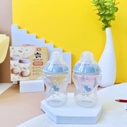 Thumbnail Bình Sữa PP Ty Siêu Mềm Tự Nhiên Tommee Tippee Natural Start 260ml, Núm Ty Của Bình 3-6 Tháng, Xanh (Bình Đôi, Tách Lẻ) 4