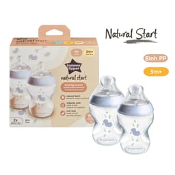 Thumbnail Bình Sữa PP Ty Siêu Mềm Tự Nhiên Tommee Tippee Natural Start 260ml, Núm Ty Của Bình 3-6 Tháng, Xanh (Bình Đôi, Tách Lẻ) 1