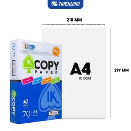 Thumbnail Combo 5 ream giấy in A4, giấy photo 70gsm Thiên Long IK Copy 500 tờ - Thùng giấy A4 500 tờ cứng không gợn sóng 4