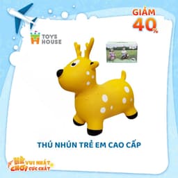 Thumbnail Thú Nhún Trẻ Em Cao Cấp Toyshouse (có kèm bơm và hộp) 1