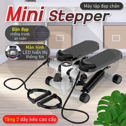 Thumbnail BG - Máy Chạy Bộ Tại Chỗ MINI STEPPER MSP101 có dây kéo + đồng hồ 3