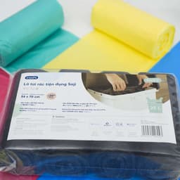 Thumbnail Lô 4 cuộn 140 túi rác tự hủy inochi, thiết kế quai xách tiện lợi, tự hủy sinh học không mùi hôi. Túi rác ngăn mùi hôi 2
