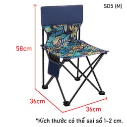 Thumbnail BG - Ghế cắm trại, dã ngoại di động, dã ngoại, câu cá, có thể gấp gọn 4