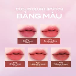 Thumbnail Son mịn lì BOM Cloud Blur Lipstick 3,3G 3