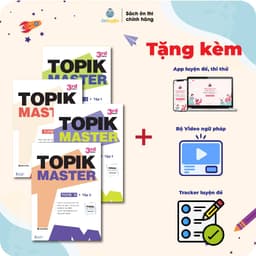 Thumbnail Sách TOPIK MASTER - Luyện đề TOPIK I + TOPIK II với Đề thi mẫu chuẩn cấu trúc, có chấm chữa chi tiết 1