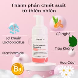 Thumbnail Dung dịch vệ sinh nữ dạng bọt chiết xuất cúc la mã BLANICA Gentle Intimate Cleansing Foam 100ml 2
