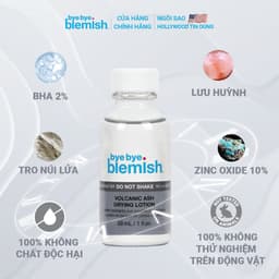 Thumbnail Combo Giảm Mụn Đầu Đen, Sợi Bã Nhờn, Se Khít Lỗ Chân Lông Bye Bye Blemish Volcanic Ash Drying Lotion & Skin Rescue Serum 3