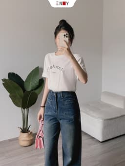 Thumbnail Quần Jean Nữ Màu Đậm Dễ Phối Đồ ENVY J109 3