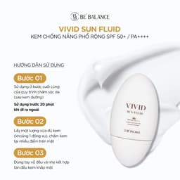Thumbnail Kem Chống Nắng Be'Balance VIVID SUN FLUID Phổ Rộng SPF50+/PA4+ 50ml 4