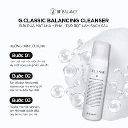 Thumbnail Sữa rửa mặt Be'Balance GCLASSIC BALANCING CLEANSER giúp Hỗ Trợ Làm Chậm Quá Trình Lão Hoá và Chăm Sóc Da Mụn 200ml 4