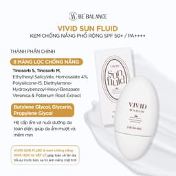 Thumbnail Kem Chống Nắng Be'Balance VIVID SUN FLUID Phổ Rộng SPF50+/PA4+ 50ml 2