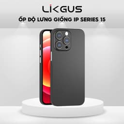 Thumbnail Ốp Lưng Độ Giống IP 15, IP 16 Hãng Likgus Cho IP 11-12-13-14-15-Pro-Plus-Promax - Lưng Kính - Cụm Bảo Vệ Camera Siêu Đẹp 1