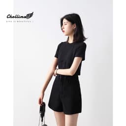Thumbnail Quần short ngố kaki basic Chollima QS025 chất vãi mềm mát dễ phối đồ phong cách trẻ trung năng động 3