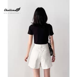 Thumbnail Quần short ngố kaki basic Chollima QS025 chất vãi mềm mát dễ phối đồ phong cách trẻ trung năng động 1