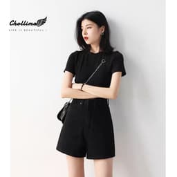 Thumbnail Quần short ngố kaki basic Chollima QS025 chất vãi mềm mát dễ phối đồ phong cách trẻ trung năng động 2