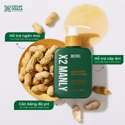 Thumbnail Dung Dịch Vệ Sinh Nam Cỏ Cây Hoa Lá X2 Manly - Làm Sạch Vùng Kín Nhẹ Nhàng 150g 3