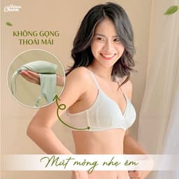 Thumbnail Áo ngực nữ không gọng đệm mỏng chưa đến 0,5cm cotton tơ tằm êm ái thoáng mát Venus Charm 8005 3