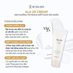 Thumbnail Kem Dưỡng Da Be'Balance ALA 2X CREAM giúp Chăm Sóc Da có Vấn Đề về Mụn 50gr 3