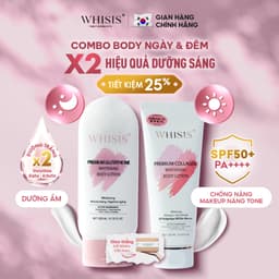 Thumbnail Kem Body Dưỡng Trắng Da Chống Nắng Nâng Tone Tức Thì WHISIS Premium Collagen Whitening Body Lotion 200ml SPF50+ PA++++ 1