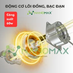 Thumbnail Quạt Treo Tường NANOMAX QN-06 Size Lớn 18 Inches Điều Khiển Từ Xa, Đo Nhiệt Độ Bên Trong Máy 3