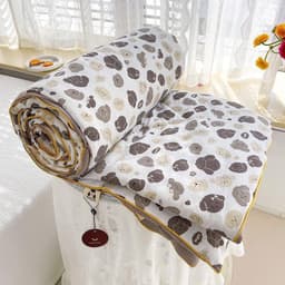 Thumbnail Chăn hè đũi sơ đậu nành bodecor kích thước 2mx2m3 nhập khẩu, Mền hè đũi cotton chất liệu mềm mại thoáng mát mẫu mới 2024 3