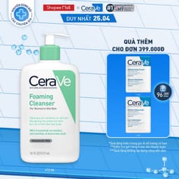 Thumbnail Sữa rửa mặt giúp làm sạch sâu dành cho da dầu Cerave Foaming Cleanser 473ml 1
