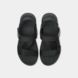 Thumbnail Giày Sandals Nam Nữ SHONDO F7 Racing Thời Trang Cao Cấp, Êm Chân Quai Liền Full Đen F7R1110 2