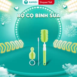 Thumbnail Cọ Bình Sữa Kamidi 3 Chi Tiết Vệ Sinh Bình Sữa Màu Ngẫu Nhiên 2
