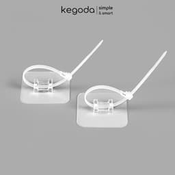 Thumbnail Bộ Miếng Dán Chịu Lực Kèm Dây Đai Rút Cố Định Chống Lật Tủ Kệ KEGODA (Không Cần Khoan) 2