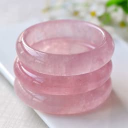 Thumbnail Vòng Tay Thạch Anh Hồng Bản Liền Lắc Tay Phong Thủy Sang Trọng - Ngọc Trai Trường Thịnh 2