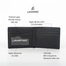 Thumbnail Ví Nam Cao Cấp Da Bò EPI Hàng Hiệu Chính Hãng LAVATINO - Florence 50 3