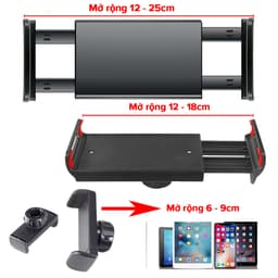 Thumbnail Giá Đỡ Điện Thoại, Máy Tính Bảng, Ipad Mở Rộng Đến 25cm Có Kẹp Bàn Khung Kim Loại 35cm Xoay 360 Độ Chính Hãng Amalife 2