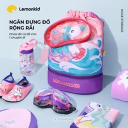 Thumbnail Túi đựng đồ bơi cho bé du lịch, thể thao 3D Lemonkid, chống nước, siêu nhẹ 220g, có ngăn để giày 2