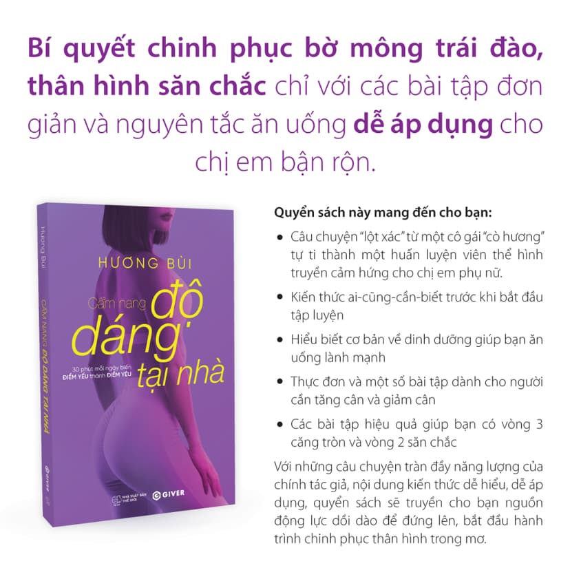 Ảnh Sách - Cẩm Nang Độ Dáng Tại Nhà - 30 Phút Mỗi Ngày Biến Điểm Yếu Thành Điểm Yêu 2