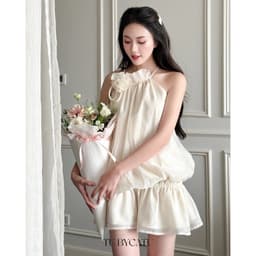Thumbnail TUBYCATU | Áo Lily (Không kèm quần) chất liệu vải organza đính hoa nhiều màu 2