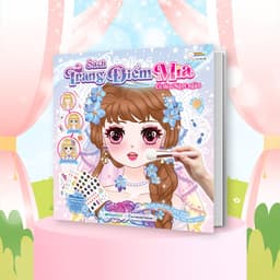 Thumbnail Combo Sách trang điểm công chúa Lily, Daisy, Mia, Nami, Ruby (5 cuốn) - (Tô màu và bóc dán hơn 500+ stickers) cho bé gái 2