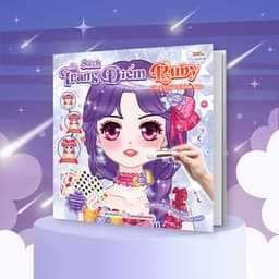 Thumbnail Combo Sách trang điểm công chúa Lily, Daisy, Mia, Nami, Ruby (5 cuốn) - (Tô màu và bóc dán hơn 500+ stickers) cho bé gái 3