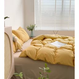 Thumbnail Bộ Chăn Ga Gối Cotton Tici NoTag Mịn Decor Bo Chun 10cm, Phối Màu Pastel Basic Phong Cách Hàn Quốc, Hiện Đại 4