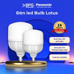 Thumbnail Đèn LED Bulb Trụ Trắng Panasonic Lotus Đuôi E27 Công suất 20W 30W 40W 50W ánh sáng trắng 6500K 1