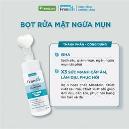 Thumbnail Bọt rửa mặt ngừa mụn Novocare - Freeskin Cleansing Foam 120ml 2