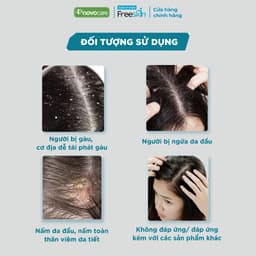 Thumbnail Dầu gội sạch gàu hết ngứa & dầu xả dưỡng tóc Novocare - Freeskin 220ml-220ml 4